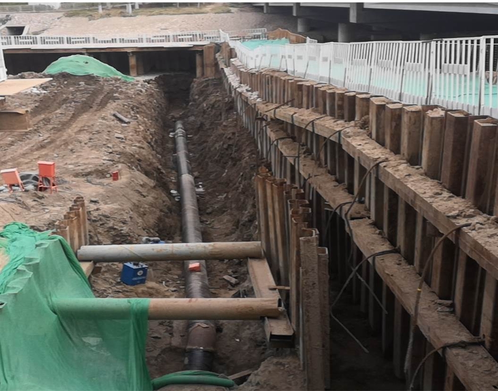 通州新城宋郎路（潞苑北大街~通胡路）给水工程（下穿运潮减河段）施工